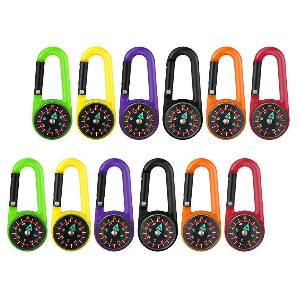 

12 Pcs Camping Supplies Hiking Accessories Supply Outdoor Carabiner Accessory Plastic Wear-resistant Hiking Travel Small Key