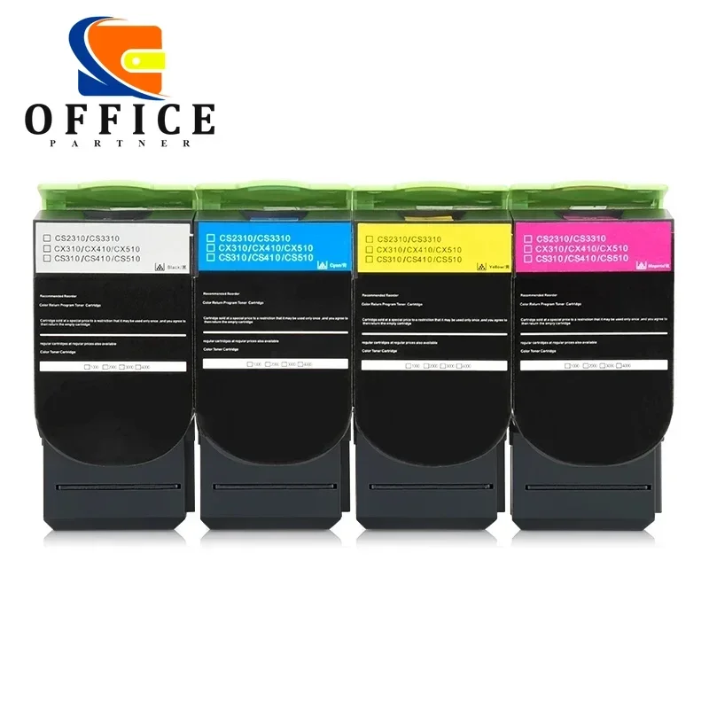 CMYK 4K 3K тонер-картридж для Lexmark CX310n CX510de CX510dte CX510dthe CX310 CX310dn CX410 CX510 CX410n CX410dn CX410dnt