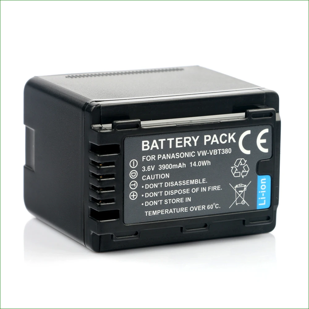 Литий-ионный аккумулятор VW-VBT1380 3 6 В 3900 мАч для камеры Panasonic HC-W585 W850 WZ590 WX1 WX2 WXF990 WXF1
