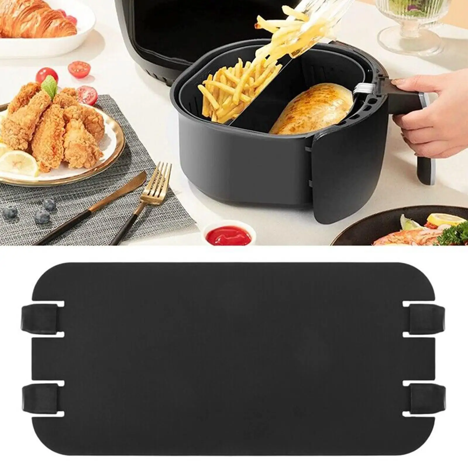 

Air Fryer Cooking Divider Double Layer Rack Air Fryer Accessories Baskets Air Fryer Basket Divider Keeps Food Separated Tools