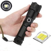 xhp50 flashlight strong light rechargeable 5 modes led torch 18650 or 26650 battery outdoor camping emergency for fishing travel