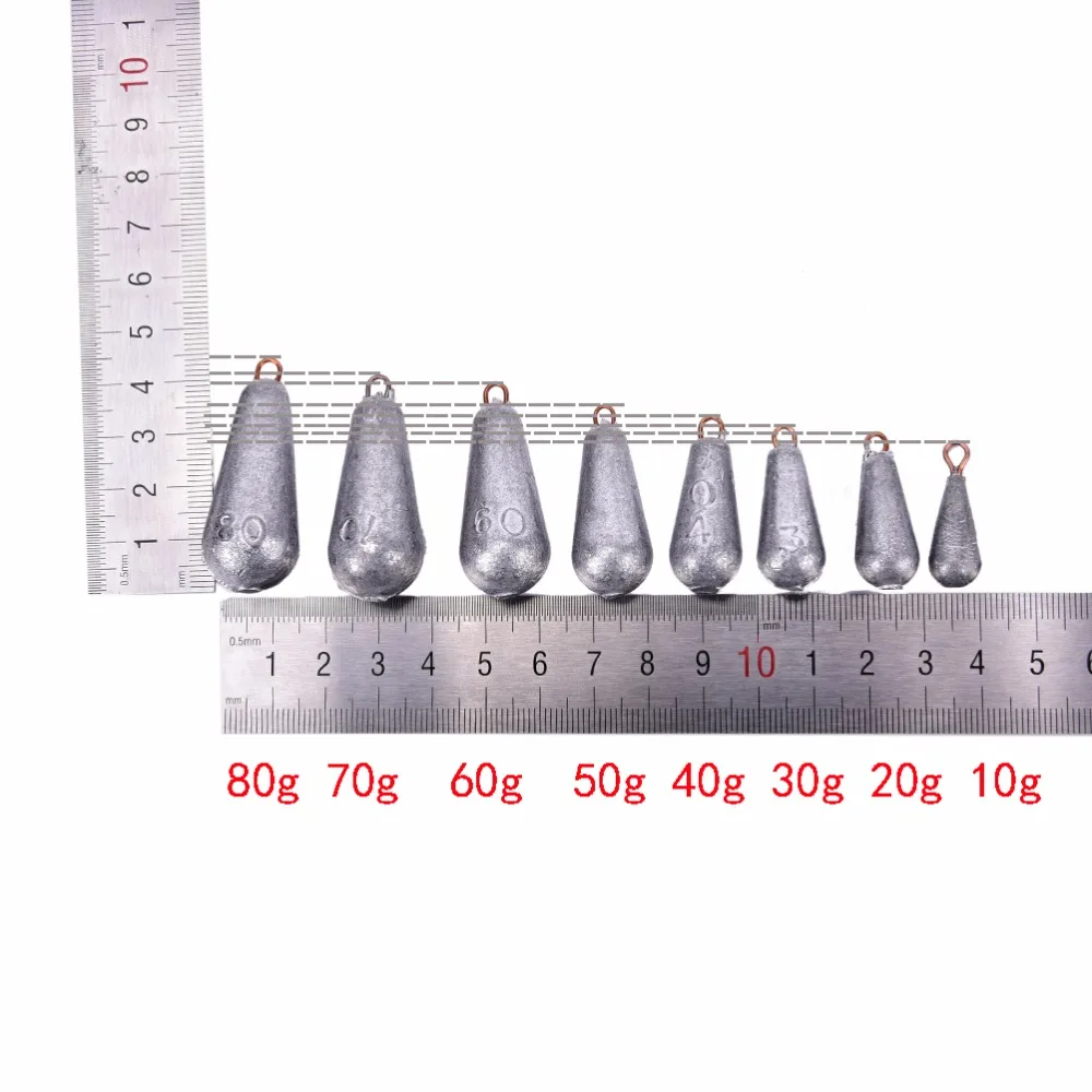 

5 шт., 10-80 г, Размеры s