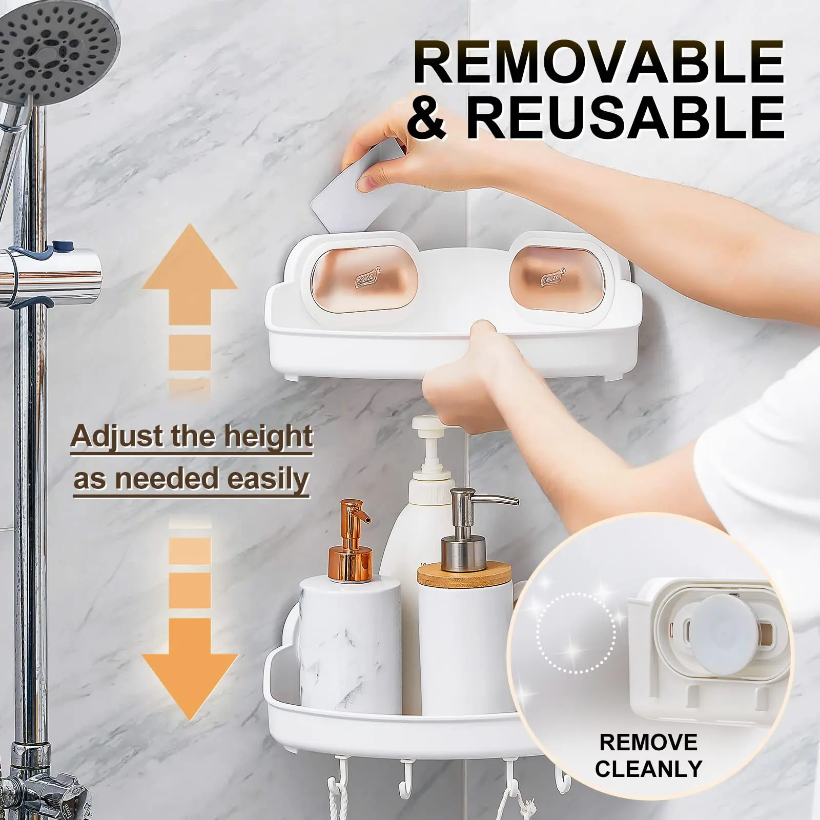 TAILI угловая душевая кабина на присоске 2 шт. полка для корзины душа в ванной