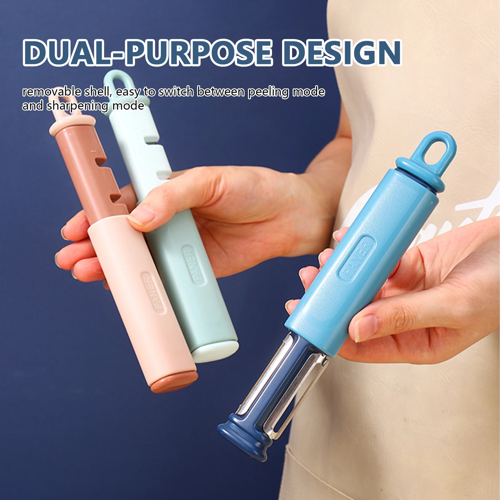 

4pcs Multifunctional Peeler Fruit Kitchen Accessories Tools Vegetable Fruit Mango Potato Cucumber Carrot Knives Sharpener Tools