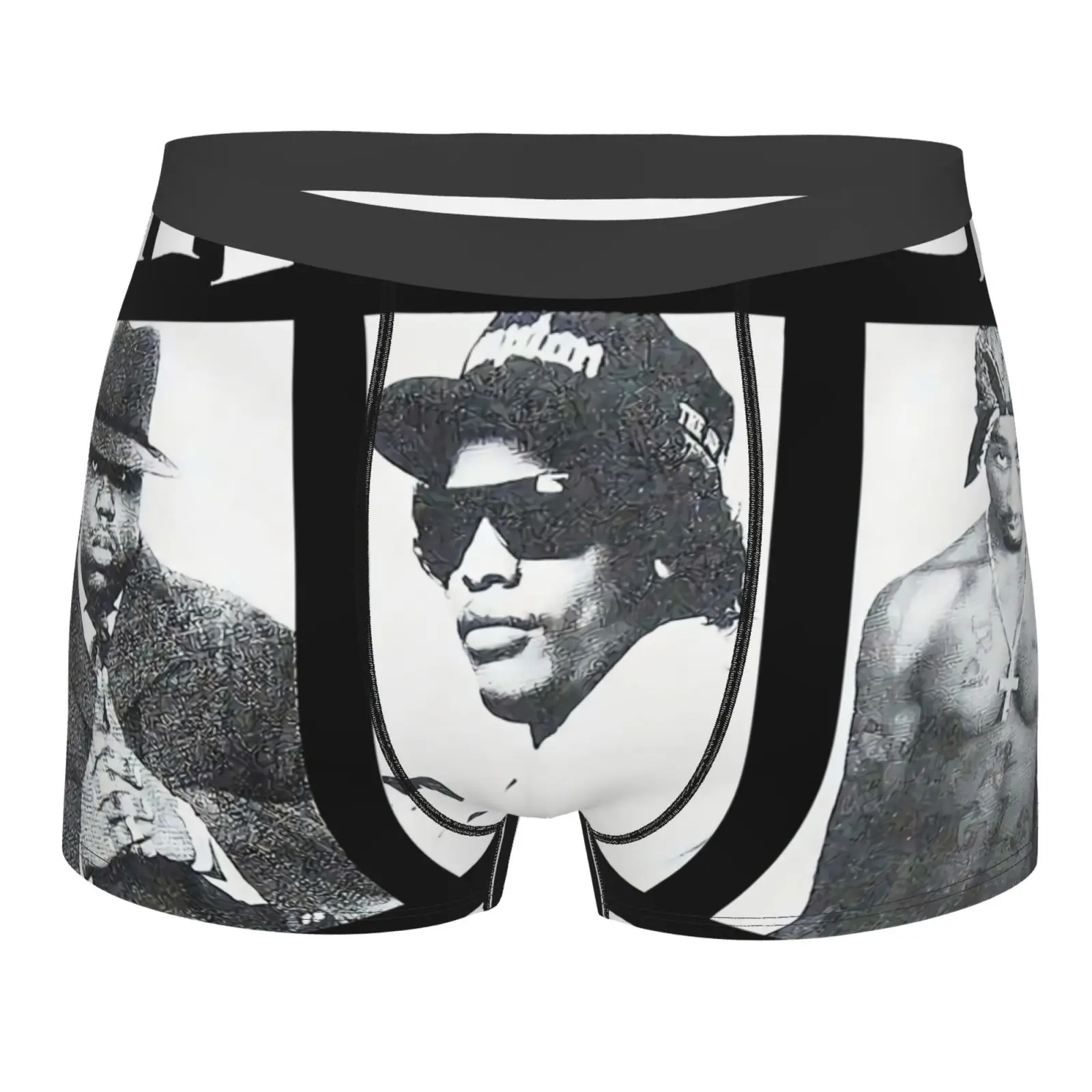 

Tupac Biggie Eazye Legends Notorious Big Men Underwear Gay Men's Panties Boxer Shorts Mens Polyesters Boxer Mujeres Underpants