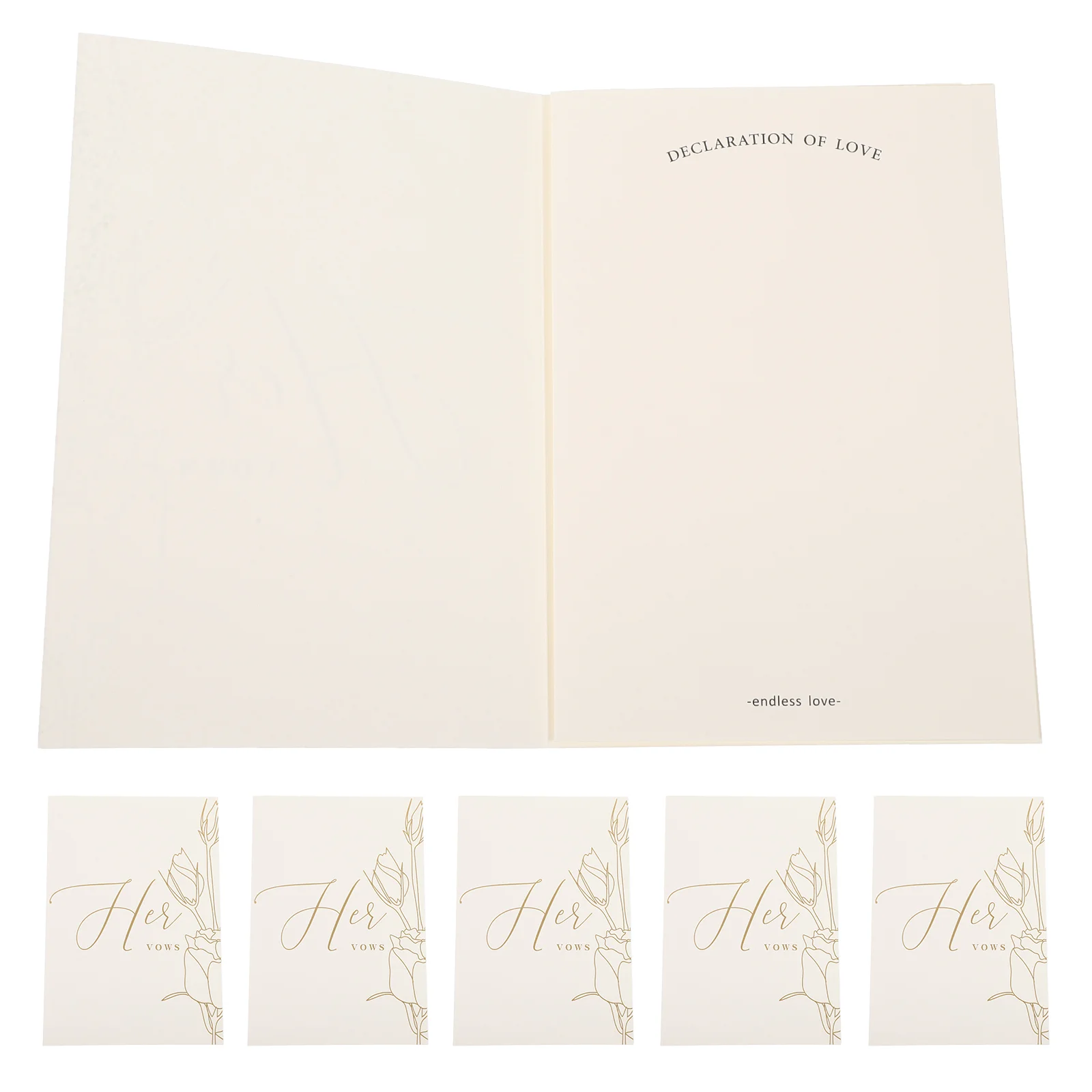 

10 Pcs Ribbons Wedding Oath Cards Party Vow Advanced Speech Specialty Paper Vows Book Marriage