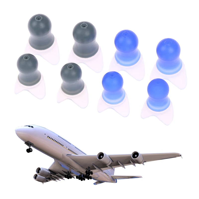Pressure Equalization Flight Noise Reduction Sleep Soundproof Noise Cancel Multifuntion Reusable Ear Plugs