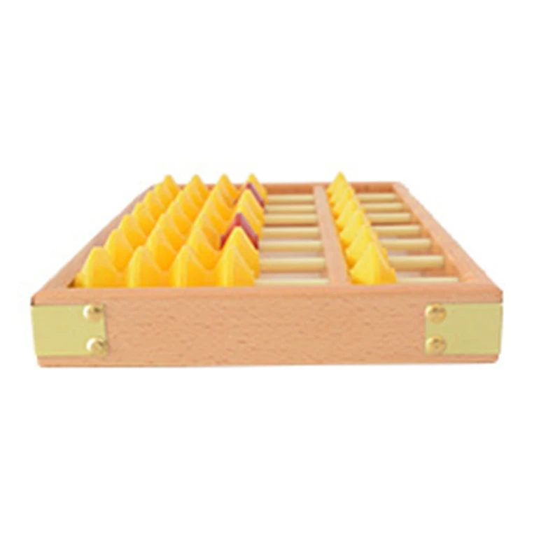 Компактные 7-колоночные деревянные счеты портативные 5-значные для студентов