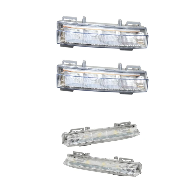 

Для Mercedes Benz W166 пара дневных ходовых огней DRL левая и правая с 2 передними противотуманными фарами DRL