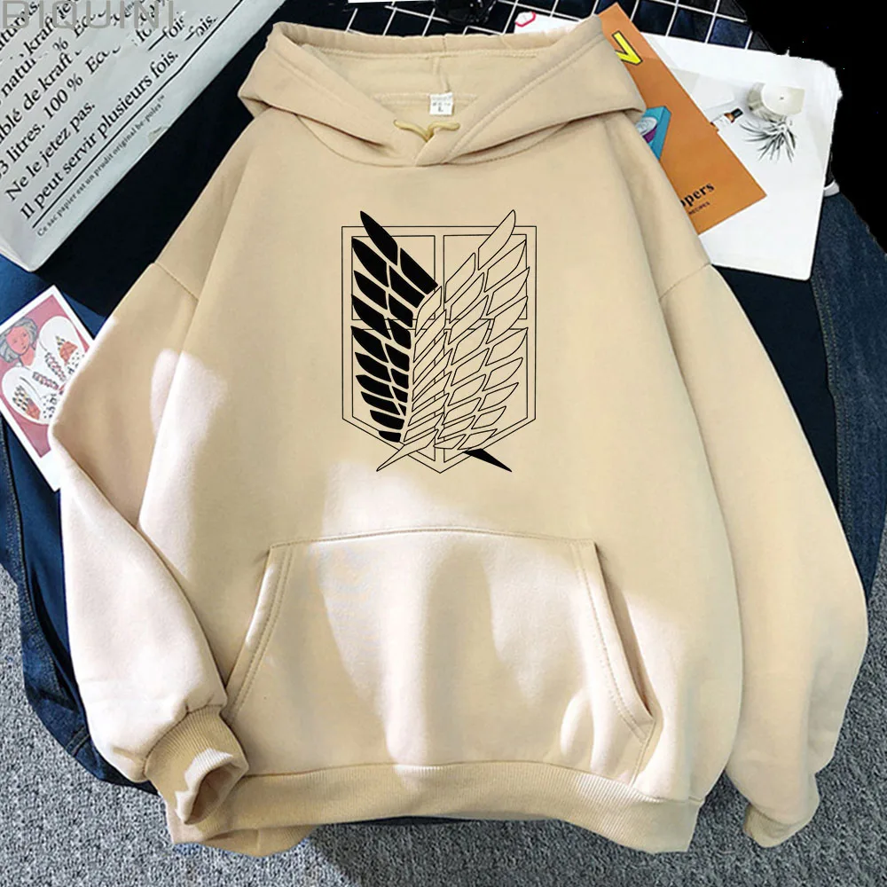 

Attack on Titan Hoodies Unisex Male Female Print Shingeki No Kyojin Anime Clothes Loose Casual Streetwears Link Aesthetic Korean