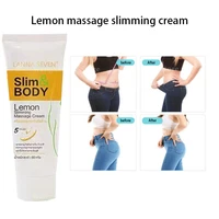 lemon massage cream slimming cream long legs go bye bye meat belly slimming fat burning cream slimming cream body massage 80g