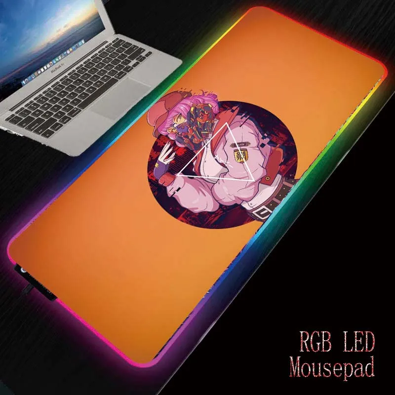 

MRGBEST Anime Gaming RGB Mouse Pad Gamer Computer Mousepad Backlit Mause Pad Large Mousepad Desk Keyboard LED Mice Mat 90X40CM