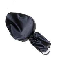 replacement thick black pu leather motorcycle seat cover cushion protector waterproof for honda shadow vt vtx 400