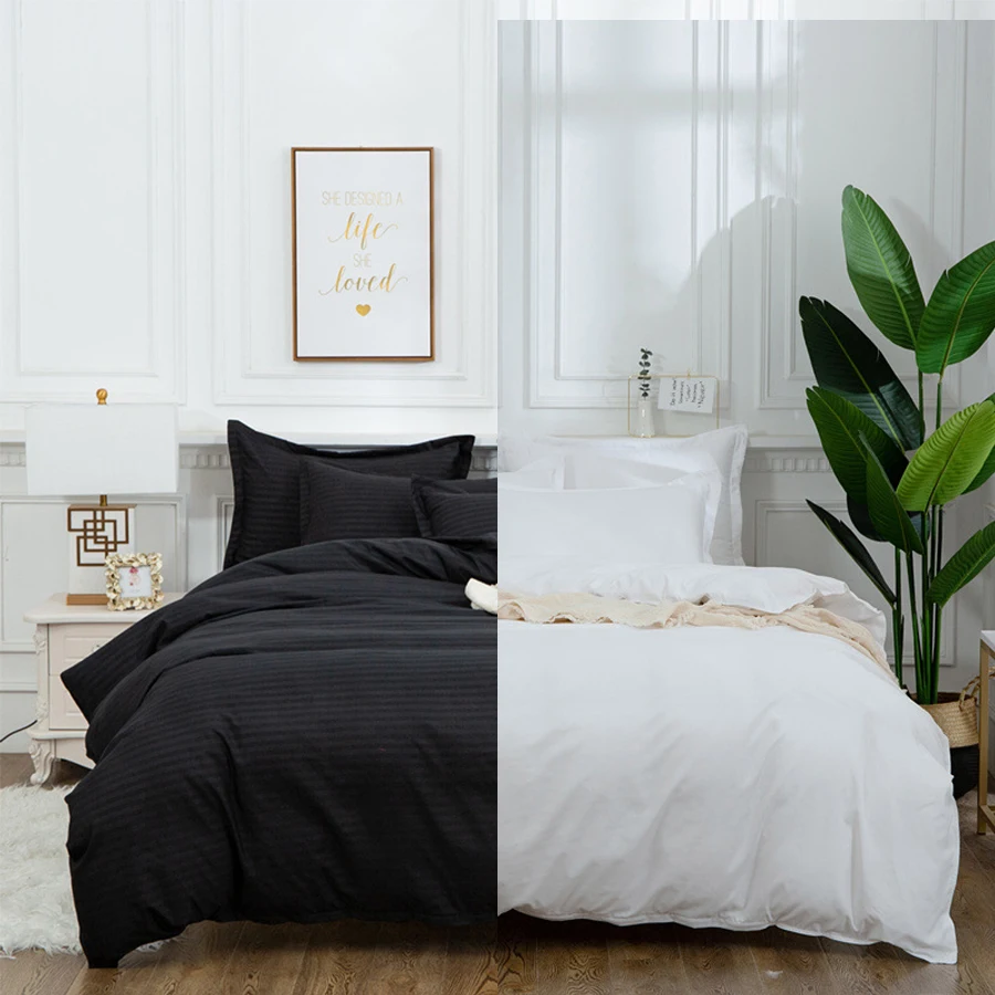 

Bedding Set Solid Color Luxury Bedding Kit Rayon Satin Duvet Cover Set Twin Queen King Size Bed Set 2pcs/3pcs/4pcs