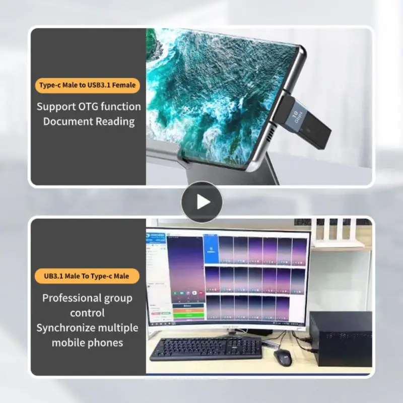 

Universal Female Adapter 90 Degree Elbow Fast Charging Charger Type-c Mobile Phone Adapter 10gbps Data Adapter For Macbook