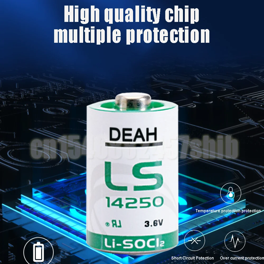 2шт 3.6В 14250 LS14250 TL-5902 1/2AA ER14250 Литиевая батарея для ПЛК электронного оборудования, водяного и газового счетчиков Primar on.
