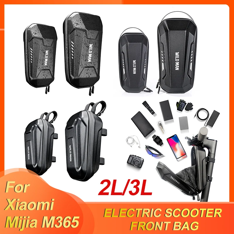 2L/3L Universal Electric Scooter Bag Accessories Wild Man Adult Waterproof for Xiaomi M365 Scooter Front Bag Bike Bicycle Part