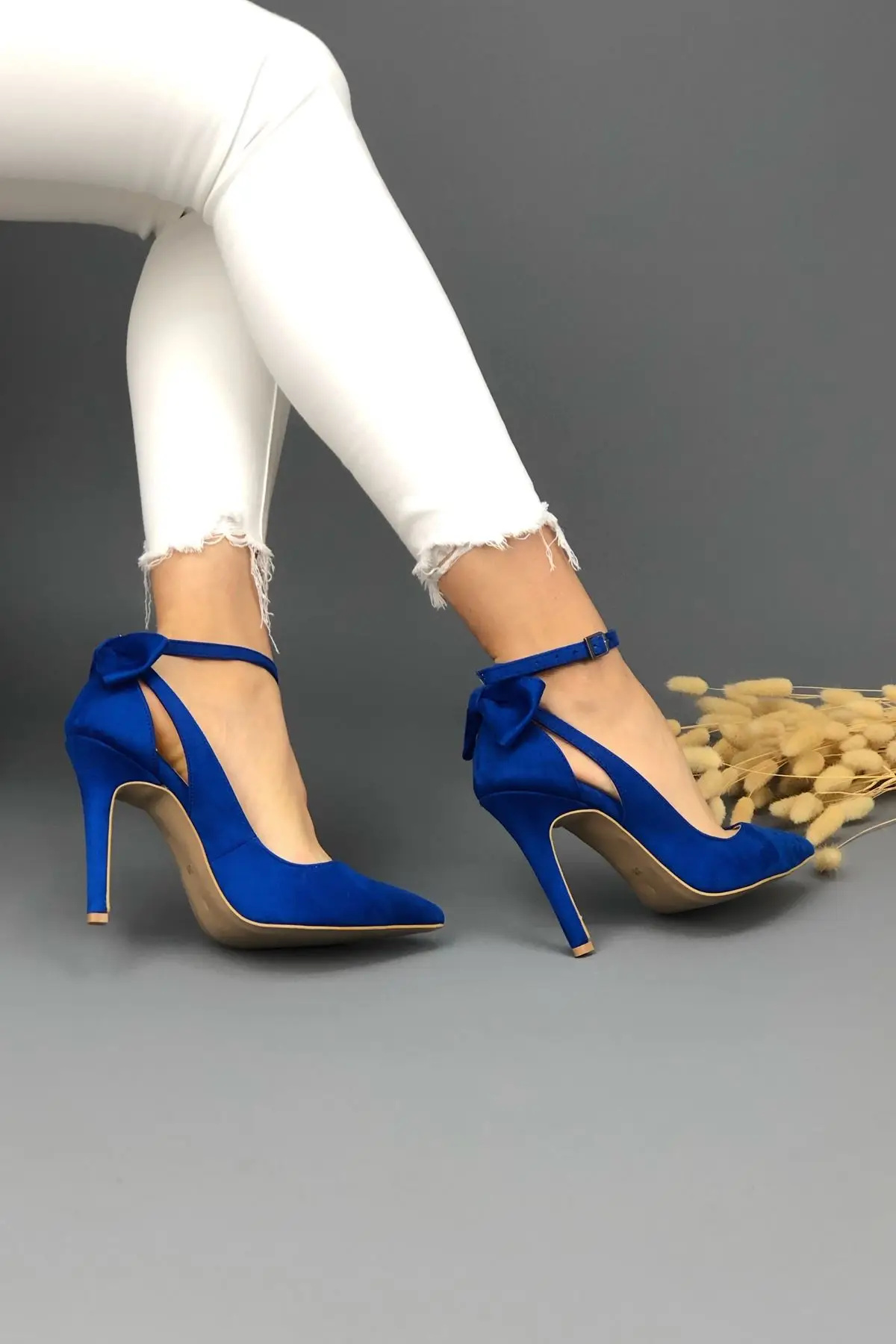 

Women's Fashion Sax Blue Shoes