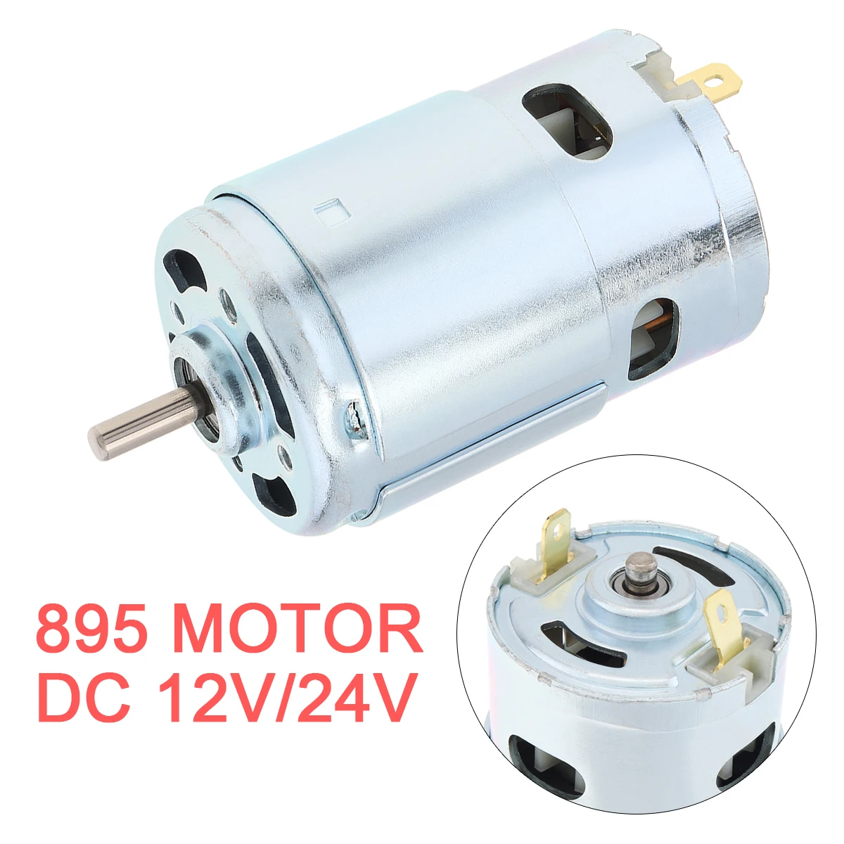

Двигатель постоянного тока 895, 12-24 В, 12000 об/мин, высокоскоростной двигатель с большим крутящим моментом и лопастями вентилятора с шарикоподш...