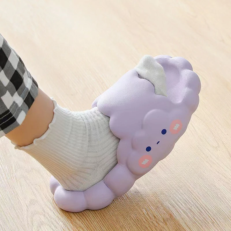 Cartoon Cloud Women Slippers Summer Sandals Men Couples Outside EVA Thick Bottom Non-slip Sole Casual Beach Shoes Home Slippers