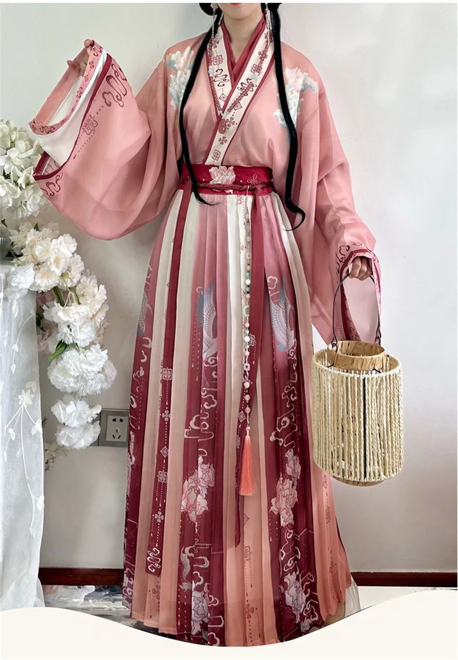 Современное женское традиционное китайское платье Hanfu кимоно для женщин в стиле