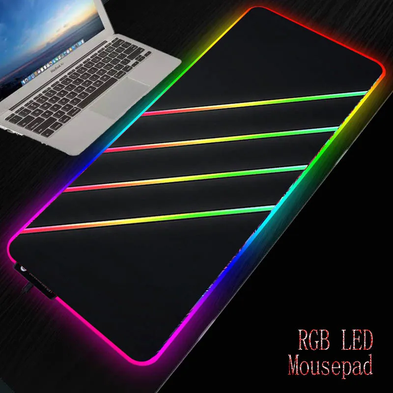 MRGBEST Black Background abstract Line Mouse pads Non-slip personality Gaming Mouse Mat special for you enlarge