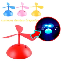 luminous bamboo dragonfly wind power motorcycle helmet decoration electric vehicle night driving glowing helmet accessories
