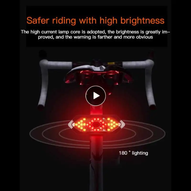

Thirty-two Lamp Bead Bicycle Remote Control Taillight Horn Lamp USB Charging Turn Signals Waterproof Safety Warning Light