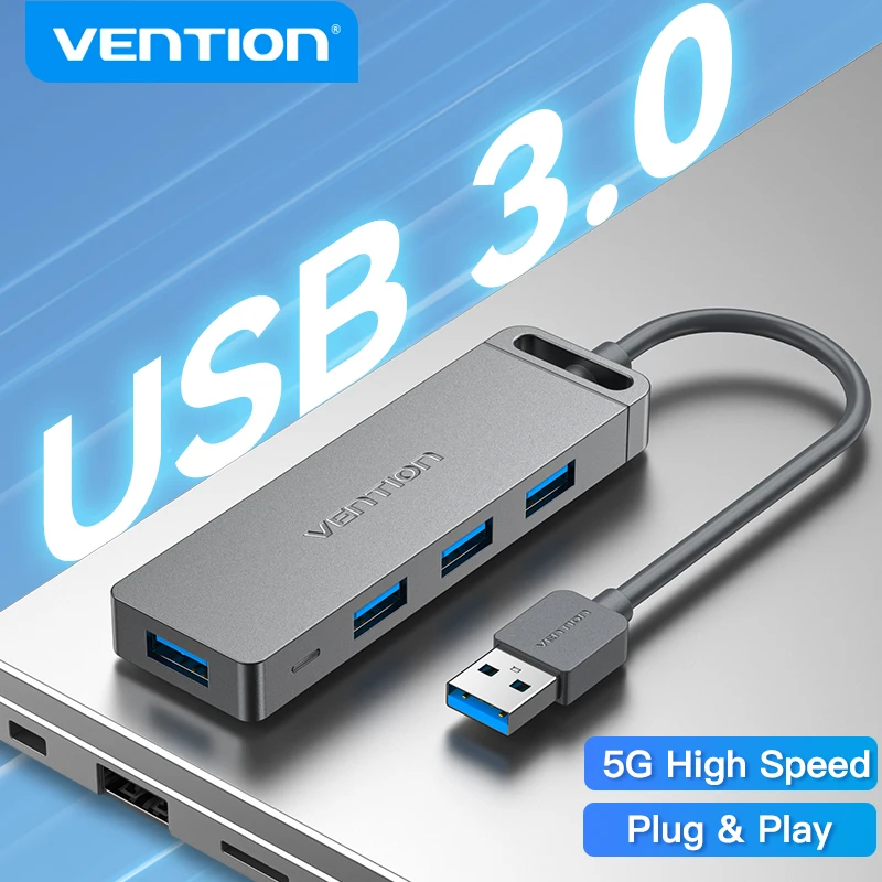 Концентратор Vention USB 3.0 4-портовый USB-концентратор для мыши клавиатуры совместимый