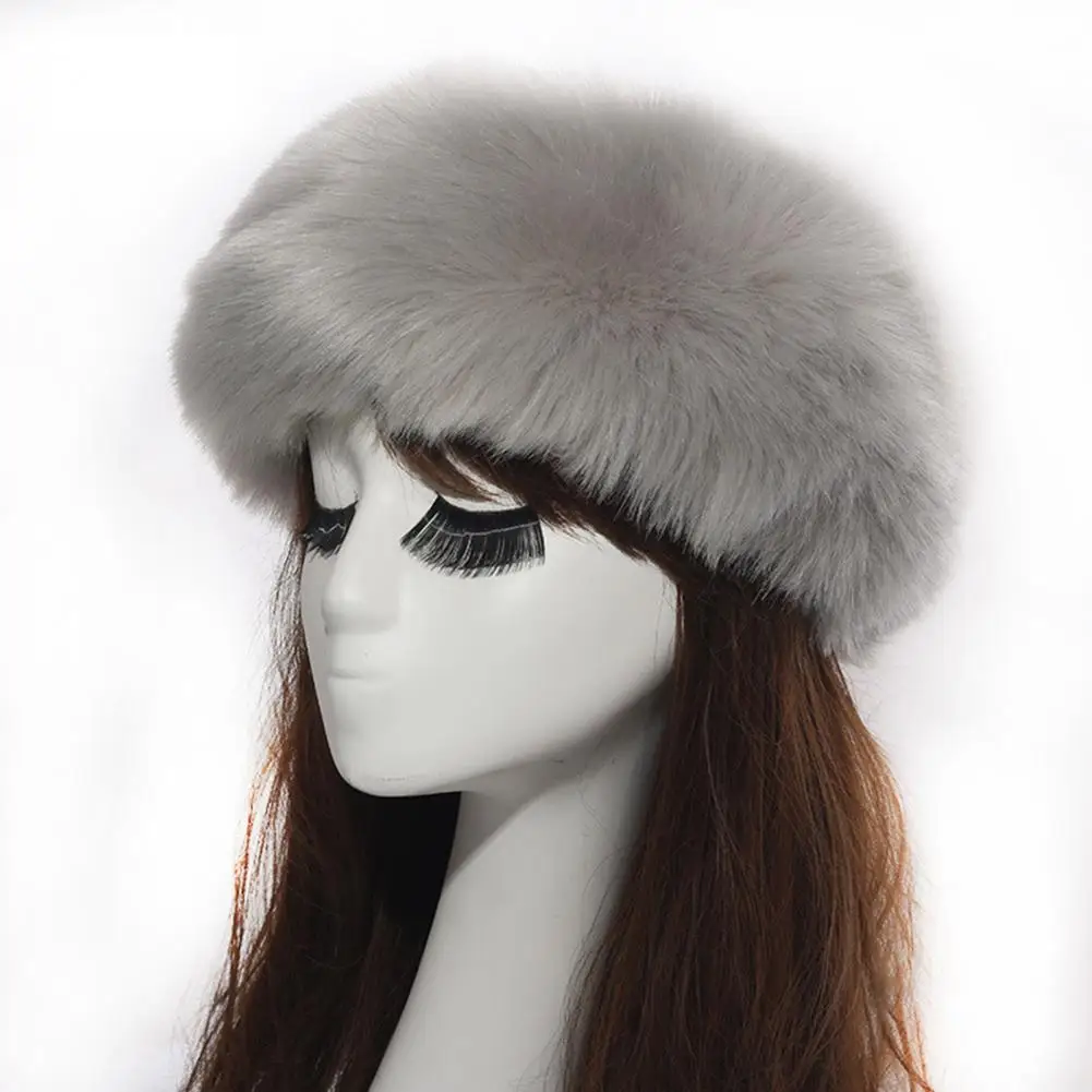 

Женская шапка из искусственного меха пустая верхняя повязка на голову осень-зима пушистая ветрозащитная шапка товары для верховой езды