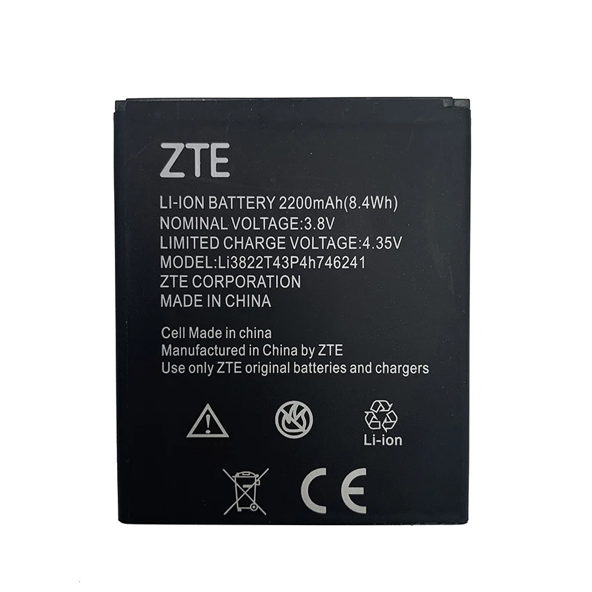 

100% Original 2200mAh Li3822T43P4h746241 Battery For ZTE Blade L4 Pro A475 A465 A315 TWM, Amazing X3s Batteries Bateria