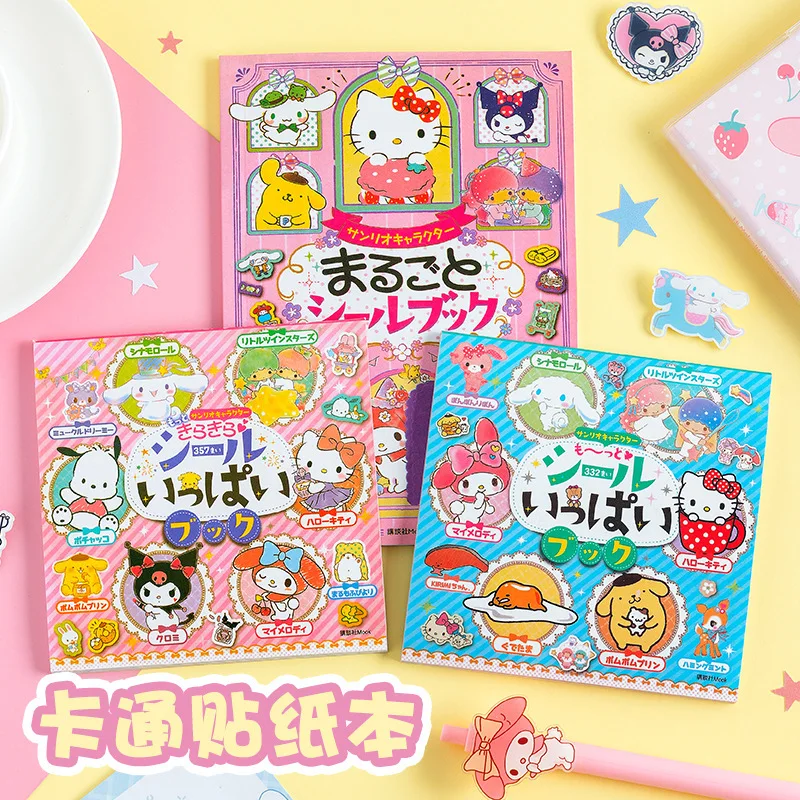 

Cute Cartoon Sanrio Stickers Book Account Material Stickers Kuromi Hello Kitty Cinnamoroll Pochacco Deco Graffiti Sticker Toys