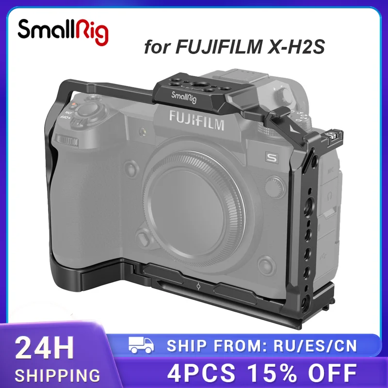 

Клетка все-в-одном SmallRig для FUJIFILM X-H2S, легкая клетка для быстрой съемки с разными видами съемки 3934
