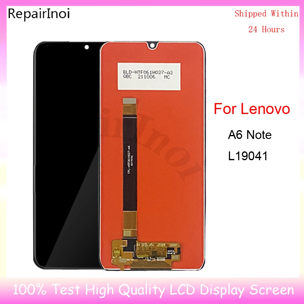 100% протестированный ЖК-экран для Lenovo A6 Note L19041, ЖК-дисплей, сенсорный экран, дигитайзер в сборе, Запасная часть