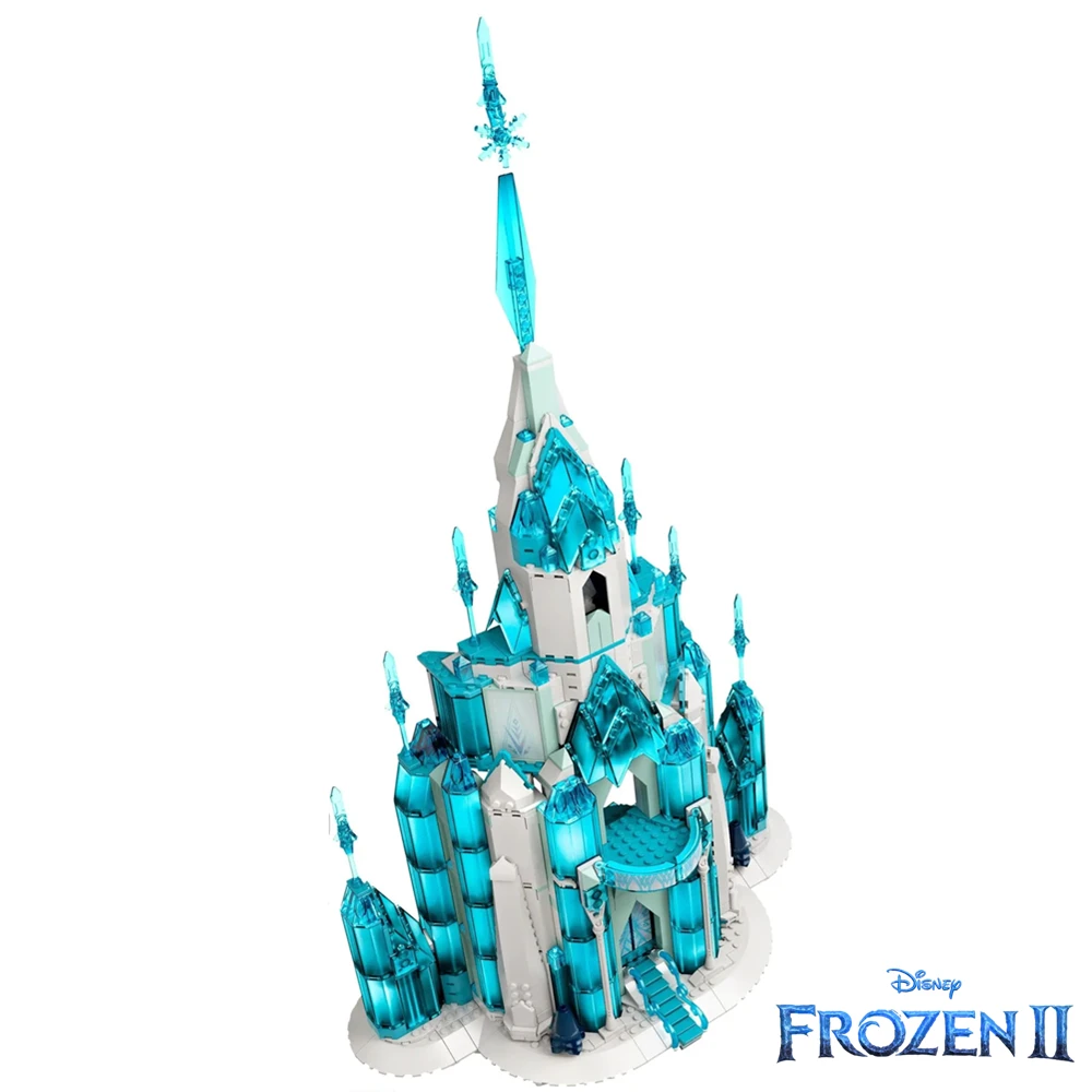 

Disney Frozen Elsa Princess Anna Ice Castle Girl House Friends Streetview Building Block Bricks Christmas Toy Gift Kid