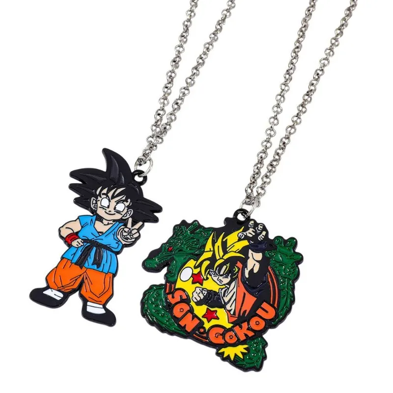 Персонализированное креативное ожерелье Dragon Ball Son Goku, модная универсальная металлическая цепочка для свитера в студенческом стиле, в качестве подарка на день рождения для друзей. (art.: 3920dca41b5e3) - 3920dca41b5e3