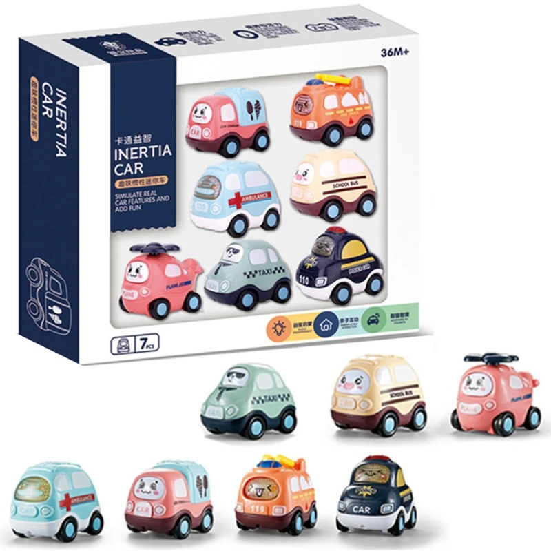 

7Pieces Pull Back Mini Car Toy Anti-collision Steady Early Learning Toy Kid Gift