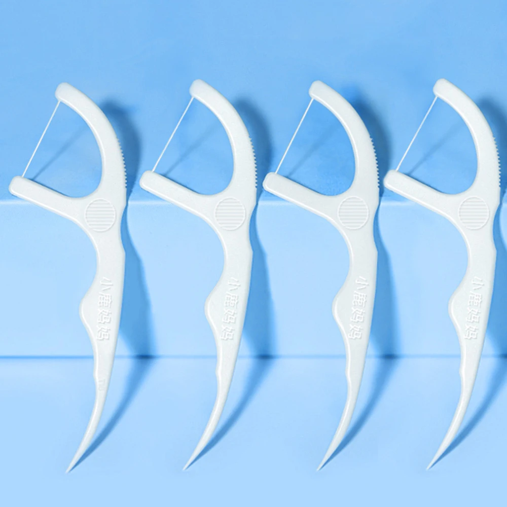 Fawnmum 500 шт. классическая зубная нить зубочистка двойного назначения бытовая