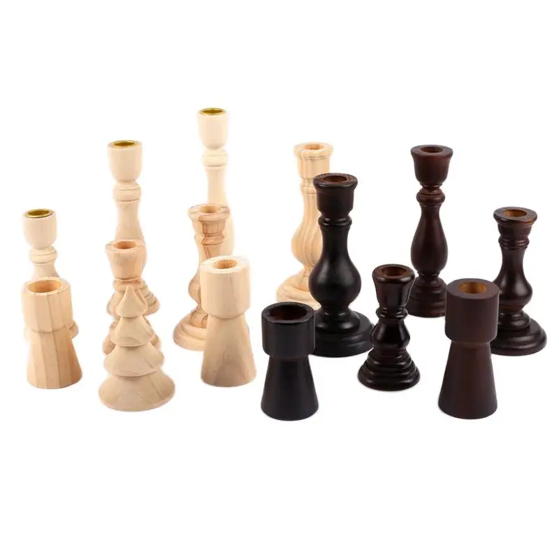 

New Wooden Candle Holder Solid Wood Candle Holder Wooden Craft Table Candle Holder Decor
