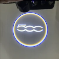 2x wireless led car shadow door light wireless laser projector logo welcome lamp for fiat 500 bravo abarth punto car accessories