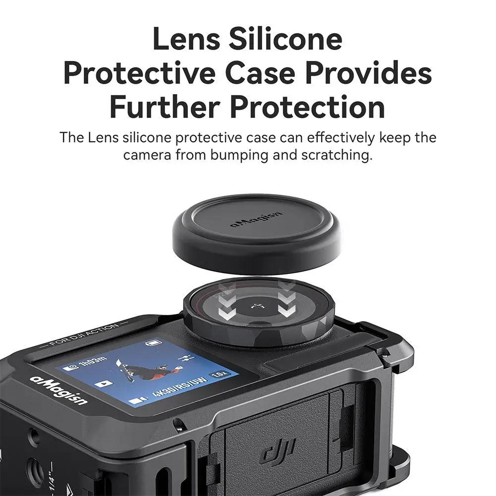  Металлическая клетка для кроликов dji Action5 Pro горизонтальная вертикальная защелка