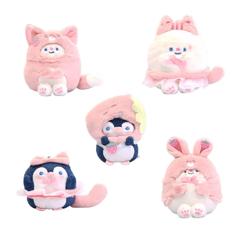 

Детский кулон в виде клубники, пингвина, розового цвета