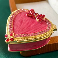 gift for herjewelry trinket box hinged sweet heart figurines collectible ring holder organizer wedding xmas gift dresser decor