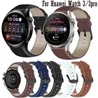 Кожаный ремешок 22 мм для часов Huawei Watch 3 pro Smartwatch браслет на запястье для Garmin Venu 2  Realme Watch 2 pro ремень