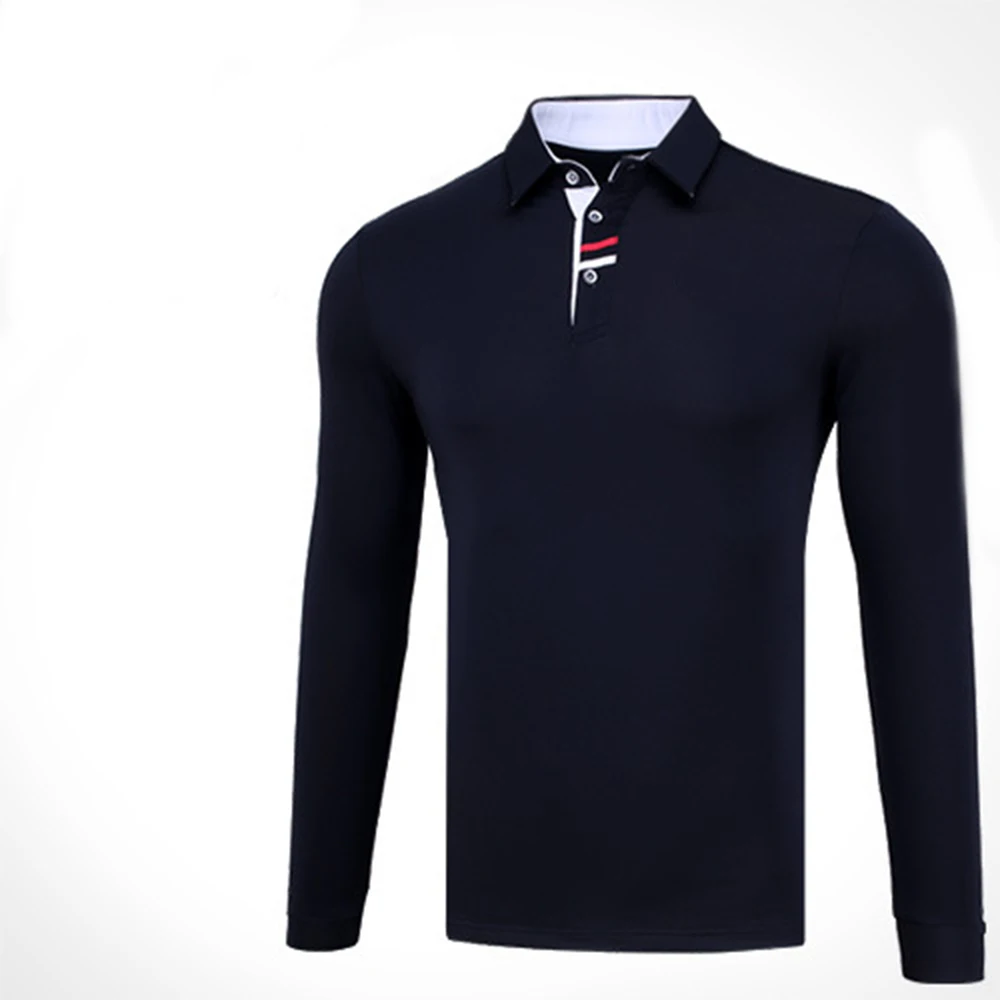 Golf Cloting Men Winter Long Sleeve T-Shirt Outdoor Sport Breathable Quick-drying Leisure Golf POLO Shirt High Quality Golf Top