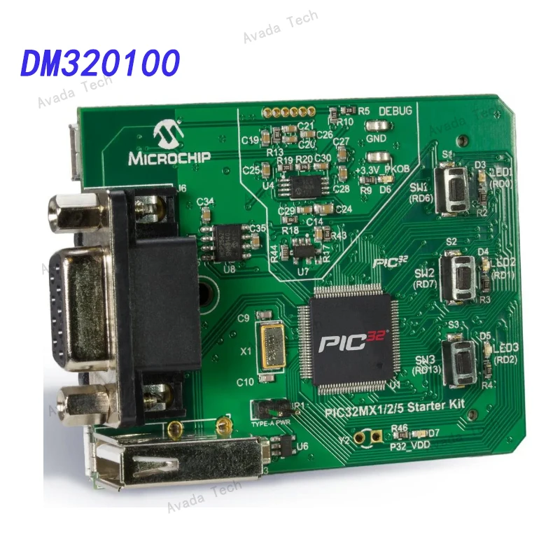 Стартовый набор Avada Tech DM320100 PIC / DSPIC PIC32MX1/2/5
