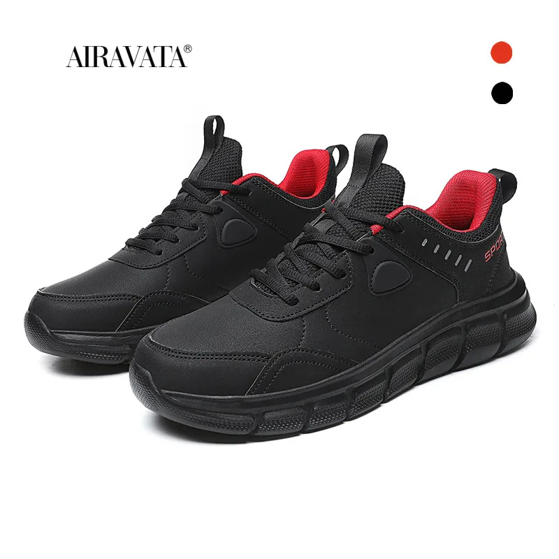 Waterproof Men Black Lightweight Outdoor Sneakers Shoes For Men Snow Boots Fashion Winter Footwear Plus Size 39-48
