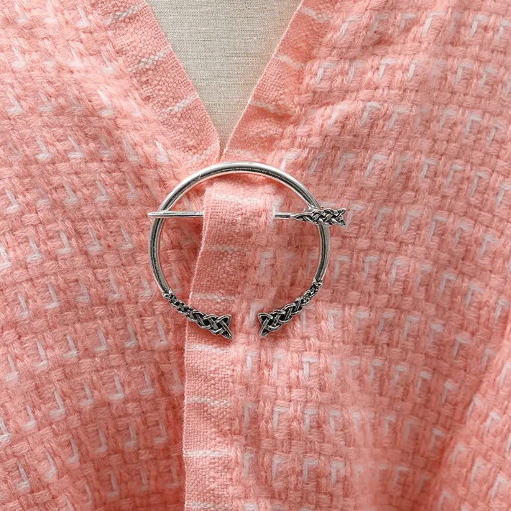 Зажимы для воротника булавки закрученные платьев из сплава Женская булавка шаль