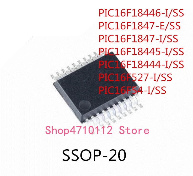 10 шт. Φ/SS PIC16F18446-I/SS PIC16F1847-E/SS PIC16F1847-I/SS PIC16F18445-I/SS PIC16F18444-I/SS
