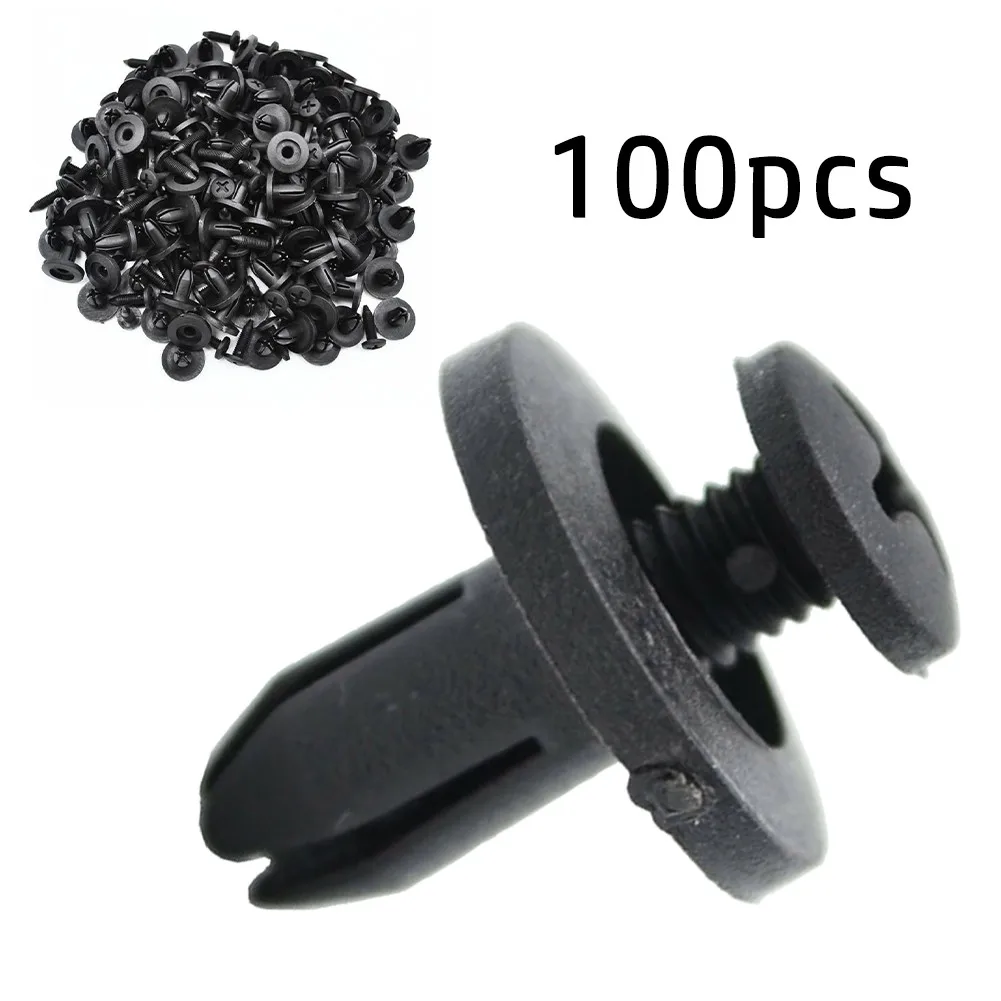 

Durable Clips Kit Moulding Accessories Black Bumper Car Fastener Plastic Push Pin Rivet Side Skirts Trim Truck